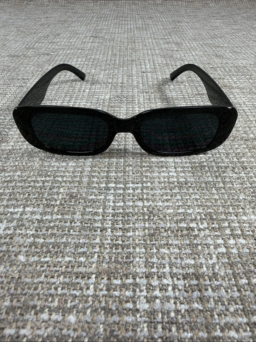Classic Black Rectangular Women's Sunglasses